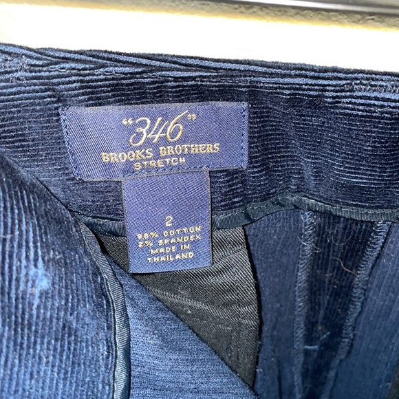 Brooks Brothers Corduroy Navy Pencil Skirt - Picture 5 of 6